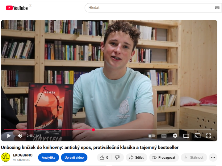 knihovna unboxing